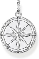 Thomas Sabo  Ανδρικό Pendant με Πυξίδα και Ένθετο σε Απομίμηση Τυρκουάζ ,  Ασήμι 925. Διαστάσεις:  SKU  PE833-878-17 - Image 2