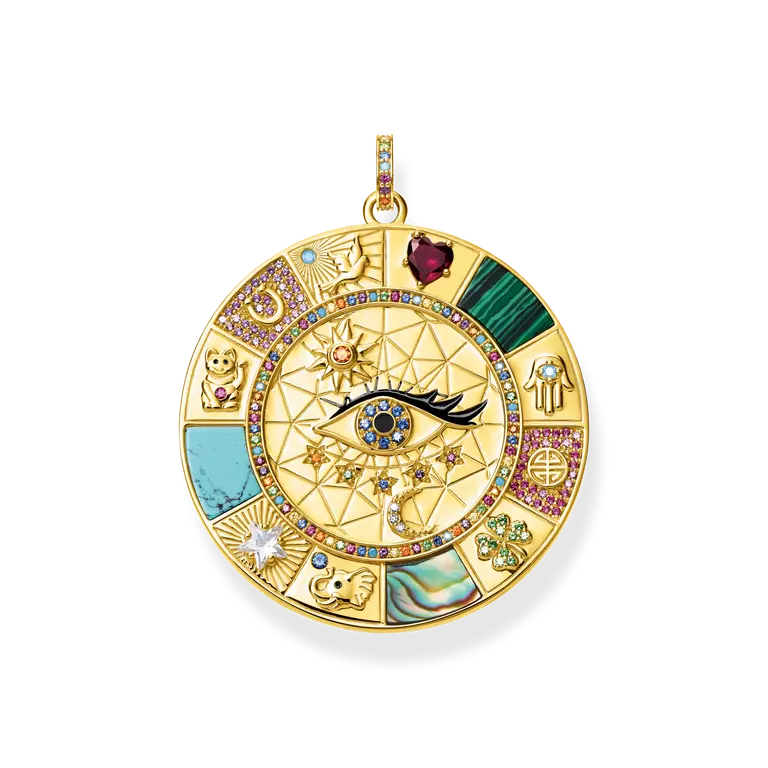 PE855-993-7 Μενταγιόν Thomas Sabo με μαγικά σύμβολα τύχης και μάτι SKU PE855-993-7 - Image 1