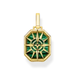 Pendant compass star green