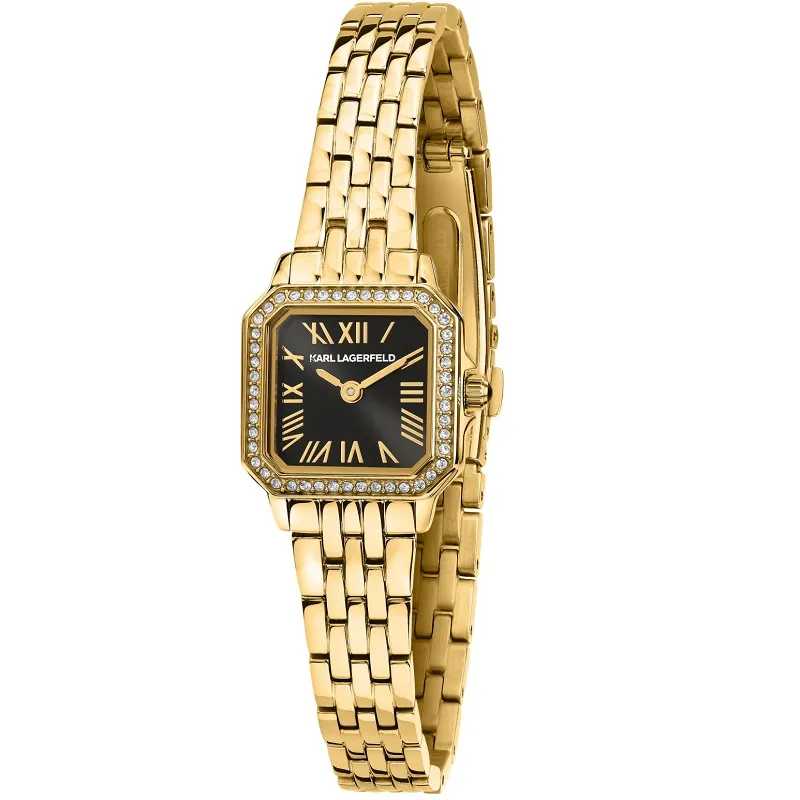 R0553111502 Karl Lagerfeld Icon Square Mini γυναικείο ρολόι με μαύρο καντράν SKU R0553111502 - Image 1