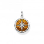 Kρεμαστο TOMAS SABO  Μενταγιόν πυξίδας Rebel At Heart Tiger's Eye   SKU PE833-826-2
