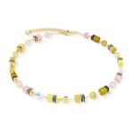 COEUR de LION Κολιέ GeoCUBE® Iconic Olive Blossom, Stainless Steel  SKU 2838/10-0901