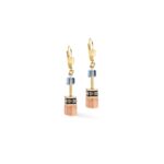 COEUR de LION Σκουλαρίκια GeoCUBE® Iconic Earth Mirage gold, Stainless Steel SKU  2838/20-1131