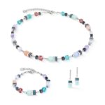 COEUR de LION Βραχιόλι GeoCUBE® Precious Motion Sorbet silver, Stainless Steel  SKU 3017/30-1580 - Image 4