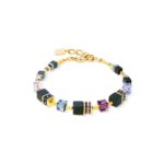 COEUR de LION Βραχιόλι GeoCUBE® Precious Classic Blue Moon gold, Stainless Steel 3043/30-1308