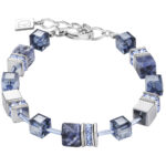 Βραχιόλι Geocube Coeur De Lion | Μπλε και Ασημί SKU  4017/30-0700