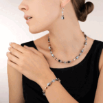 Σκουλαρίκια Coeur de Lion GeoCUBE® σε μπλε του πάγου  SKU  4015/20-0730 - Image 3
