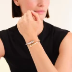 ROSEFIELD Dome Contrarie Duotone Bangle  SKU JBDCD-J1219 - Image 2