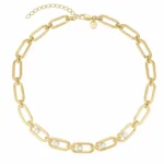 ΚΟΛΙΕ ROSEFIELD Pearl Link από Επιχρυσωμένο Ανοξείδωτο Ατσάλι με Μαργαριτάρια   SKU JNPLG-J1294