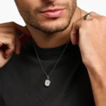 Κολιέ Thomas Sabo με ασημένιο μπρασελέ Elements of Nature   SKU KE2153-643-11-L50V - Image 2