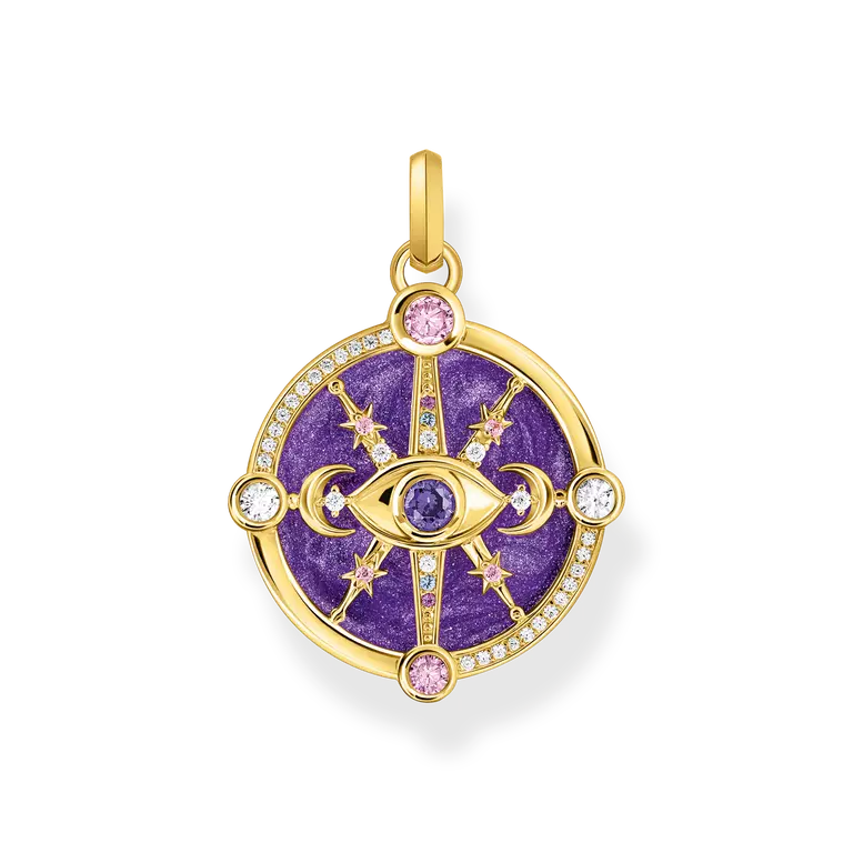 PE956-565-13 THOMAS SABO Μενταγιόν Μάτι με Κοσμικές Λεπτομέρειες και Πολύχρωμες Πέτρες SKU PE956-565-13 - Image 1