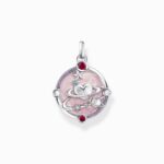 THOMAS SABO Μενταγιόν Ασημί με ροζ κρύο σμάλτο και κοσμικές λεπτομέρειες Ασήμι 925°  SKU  PE959-340-9