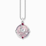 THOMAS SABO Μενταγιόν Ασημί με ροζ κρύο σμάλτο και κοσμικές λεπτομέρειες Ασήμι 925°  SKU  PE959-340-9 - Image 5