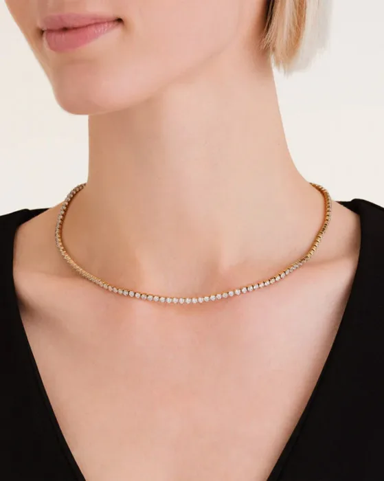 ROSEFIELD-JNTWG-J1036_2 Κολιέ ROSEFIELD Tennis Necklace από ανοξείδωτο ατσάλι SKU JNTWG-J1036 - Image 1