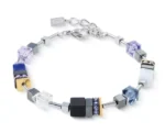 Βραχιόλι Coeur de Lion GeoCUBE® Precious Motion με μπλε φεγγάρι, SKU 3017/30-0708