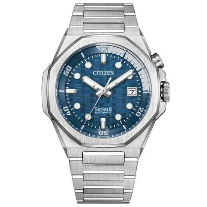 33707581-88py0h7otahq8zmiuromwdpr-Square420 Ρολόι CITIZEN Series 8 Automatic Silver Stainless Steel Bracelet SKU NB6060-58L - Image 1