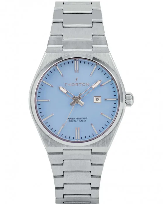 9306332M_1 (1) Ρολόι THORTON Torstein Silver Stainless Steel Bracelet SKU 9306332M - Image 1