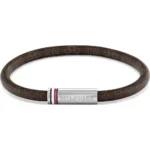 TOMMY HILFIGER Καφέ Βραχιόλι Από Δέρμα Και Ανοξείδωτο Ατσάλι 19cm  SKU 2790703 - Image 2