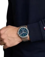Ανδρικό ρολόι TOMMY HILFIGER Hampton με ασημί μπρασελέ από ανοξείδωτο ατσάλι SKU 1792278 - Image 4