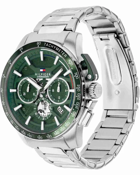 TOMMY-HILFIGER-1792293_3 Ανδρικό ρολόι TOMMY HILFIGER Bank με χρονογράφο και ατσάλινο μπρασελέ SKU 1792293 - Image 1