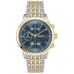 Ανδρικό Ρολόι Boss Stratus 1514329 με Δίχρωμο Μπρασελέ & Μπλε Καντράν SKU 1514329 - Image 3