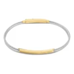 Γυναικείο βραχιόλι Calvin Klein CK Structured, χρυσό και ασημένιο ατσάλι, SKU  35000986