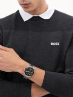 Boss Troper Ανδρικό Ρολόι 42mm Μπαταρίας με Ασημί Μεταλλικό Μπρασελέ SKU 1514294 - Image 6